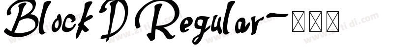 Block D Regular字体转换